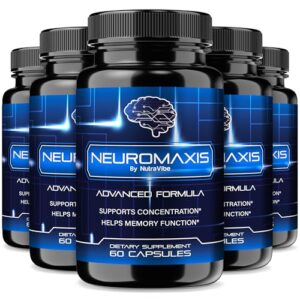 Paquete de 5 frascos de Neuromaxis suplemento cognitivo y enfoque