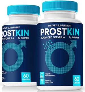 NutraRize cápsulas Prostkin para salud de la próstata envase frontal