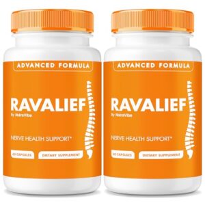 Paquete de cápsulas Ravalief para salud nerviosa y confort