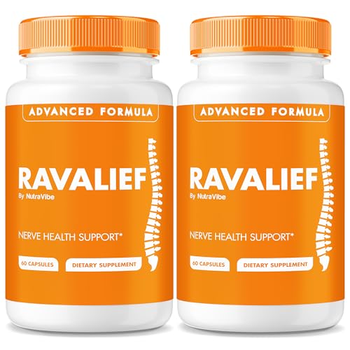 Paquete de cápsulas Ravalief para salud nerviosa y confort