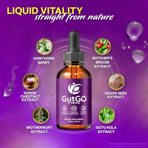 NutraVibe GutGo para mantener el confort intestinal.