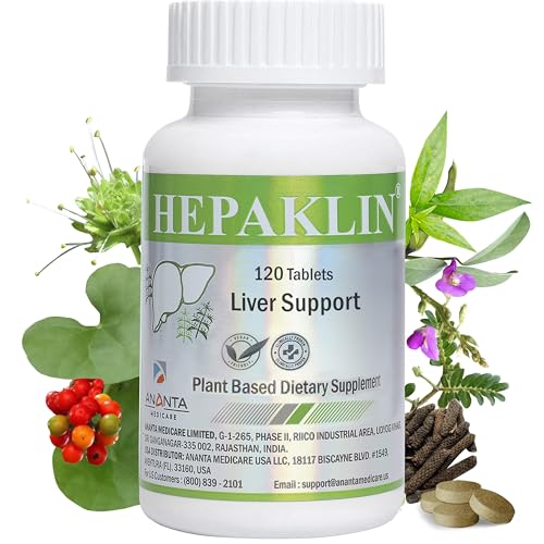 Frasco de Hepaklin Ananta Medicare para detox hepático.