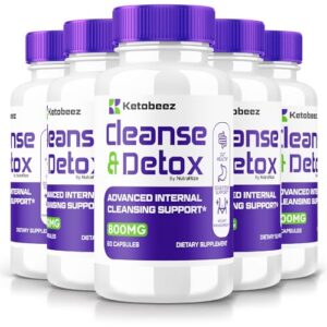ketobeez detox cápsulas paquete 5 botellas