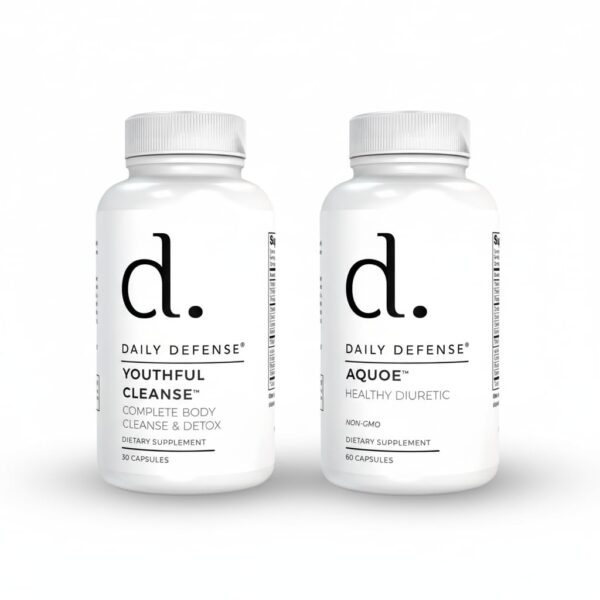 Frasco y caja del paquete de limpieza de colon de Daily Defense