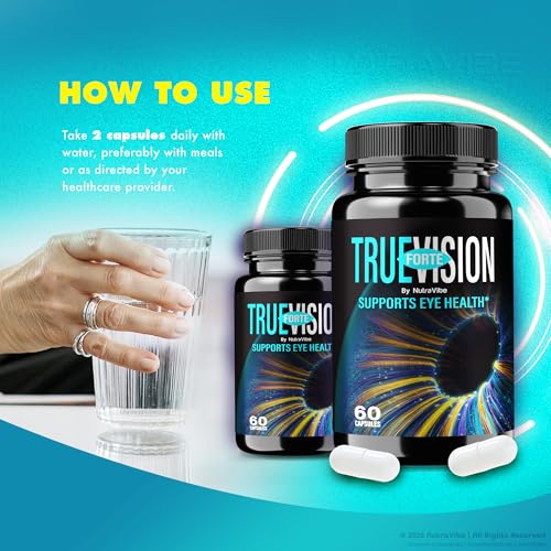 Version 1.0.0 Envase NutraVibe TrueVision Forte con fórmula natural para ojos