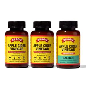 Paquete de cápsulas Bragg vinagre de manzana con vitamina D y zinc