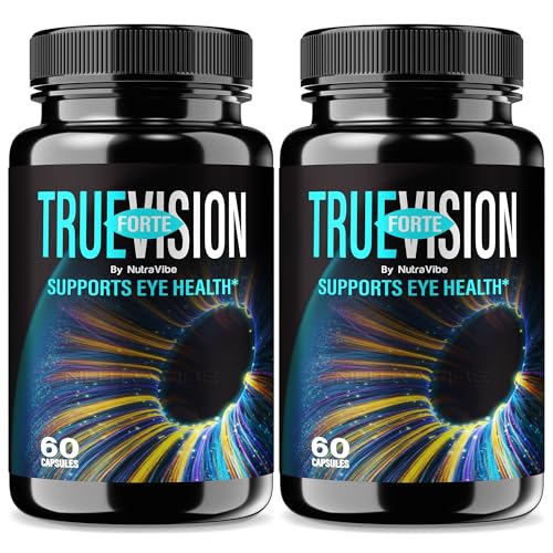 Version 1.0.0 Paquete de 2 NutraVibe TrueVision Forte para soporte ocular y visión nítida