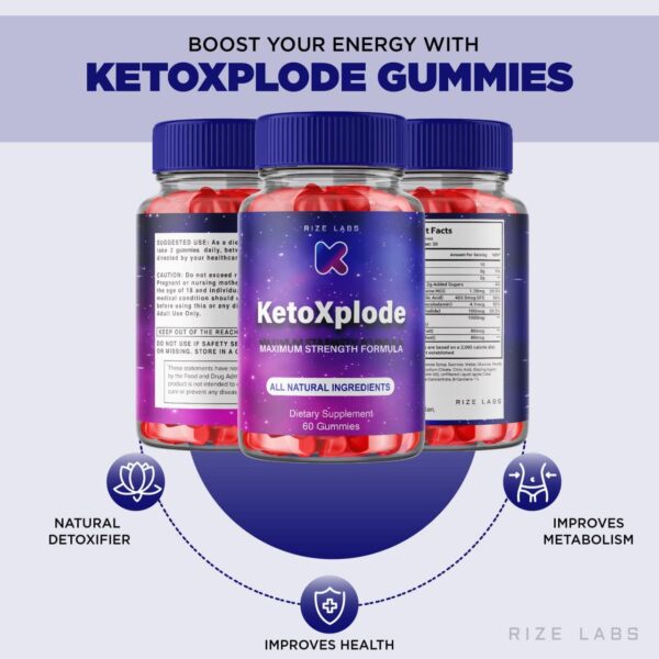 Paquete gomitas KetoXplode Keto ACV fórmula avanzada para dieta