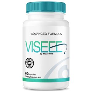 Frasco de cápsulas Viseee para soporte de visión y enfoque diario