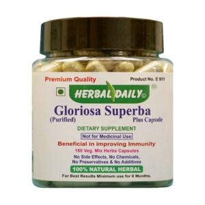 Botella Herbal Daily Gloriosa Superba Plus 180 cápsulas naturales