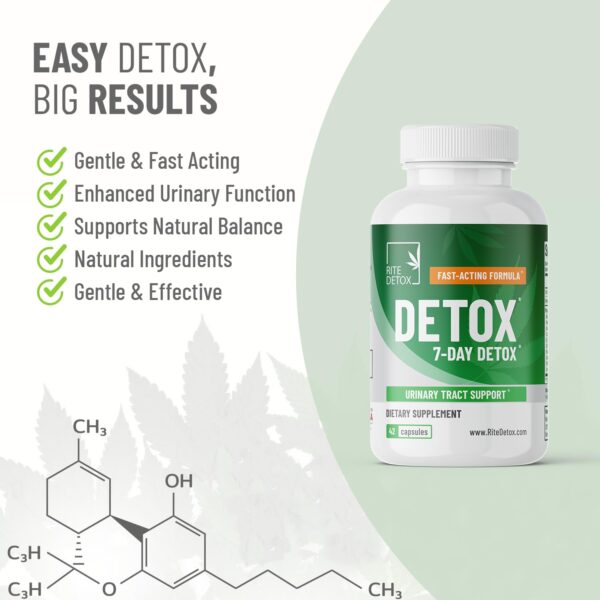 paquete detox RiteDetox limpieza corporal y soporte urinario