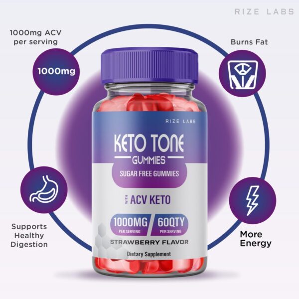 Gomitas Keto Tone con vinagre orgánico y dieta keto eficaz