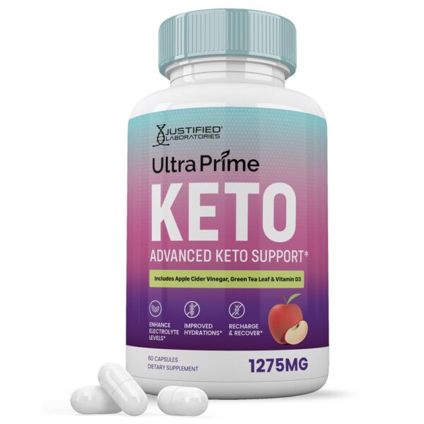 Ultra Prime Keto ACV cápsulas 1275MG fórmula cetosis avanzada