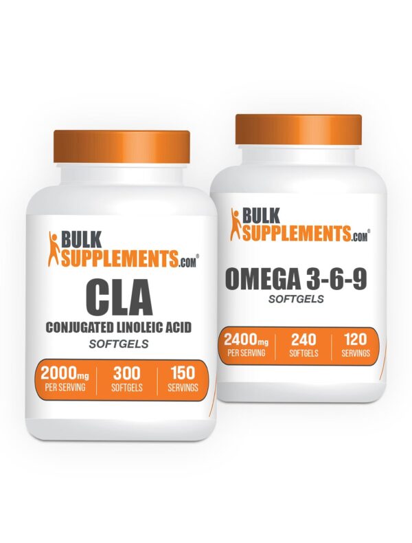 Softgels CLA 2000mg y Omega 3-6-9 pack calidad BulkSupplements
