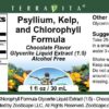 Suplemento líquido psyllium kelp clorofila de Terravita 1 oz