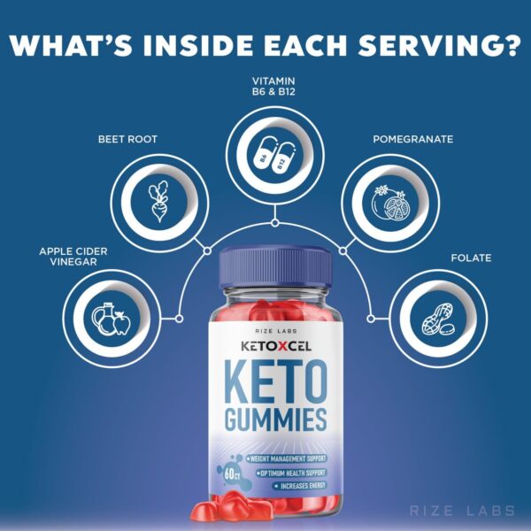 Suplemento keto gomitas con ingredientes naturales orgánicos