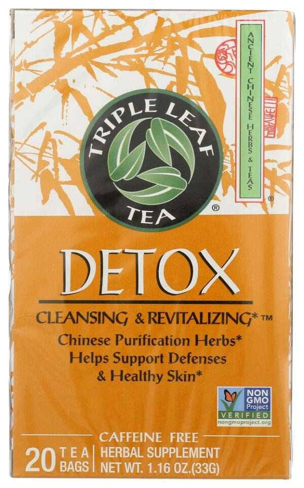 Té detox Triple Leaf paquete de 20 bolsas doble