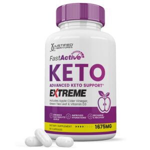 Fast Active Keto ACV Extreme cápsulas apoyo cetosis frasco