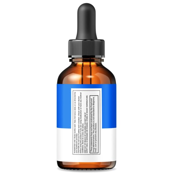 Etiqueta de producto Lean Drops fórmula líquida para bienestar corporal