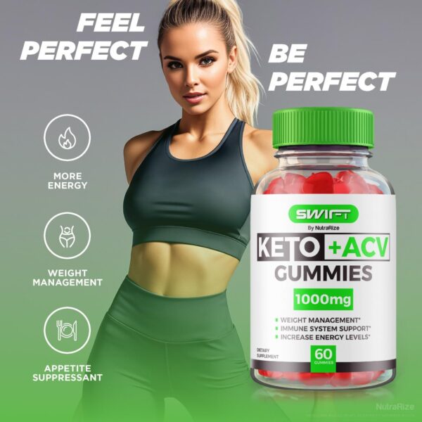 Caja de gomitas Swift Keto ACV edición dos paquetes