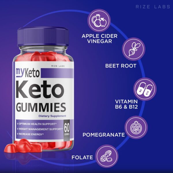 Bote gomitas My Keto ACV suplemento fuerza extra para peso