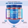 Envase gomitas AC Keto rize labs vista trasera