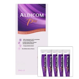 Paquete de ALDICOM PLUS líquido para resaca tamaño viaje