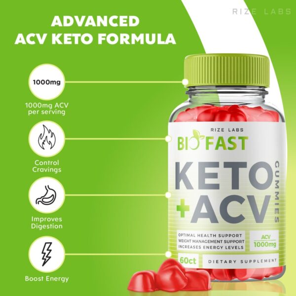 Paquete de gomitas Biofast Keto para dieta cetogénica