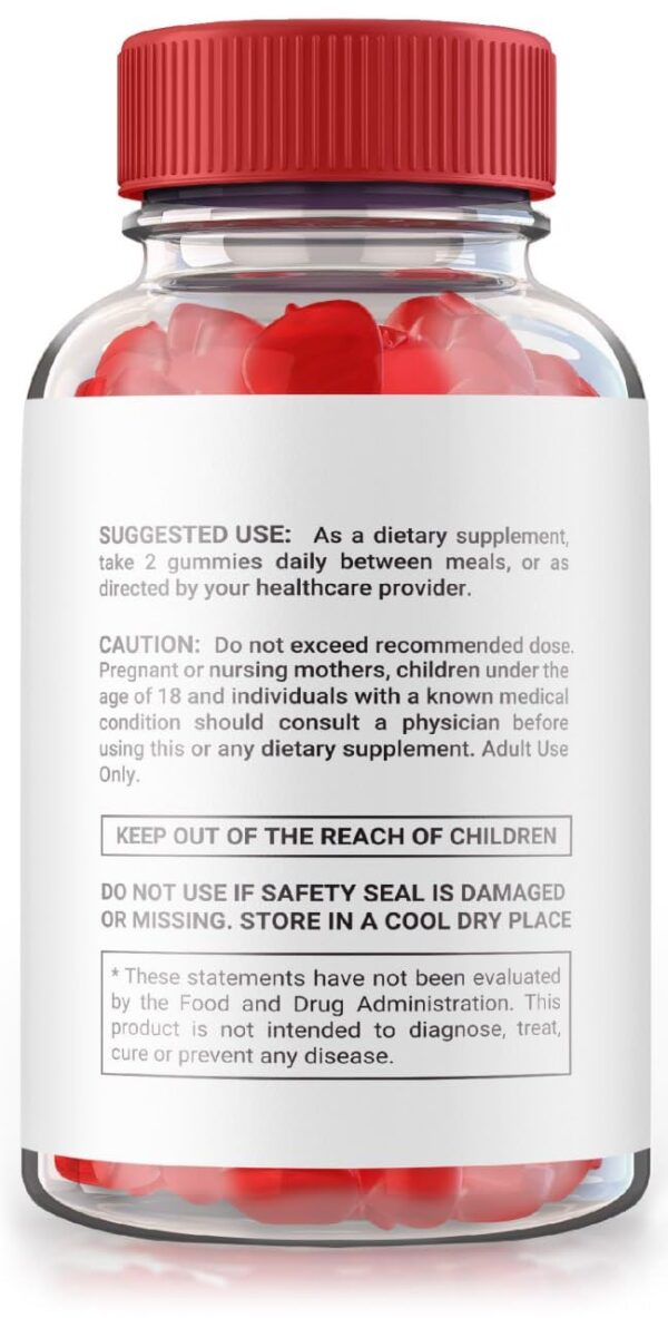 Etiqueta Gomitas Keto Pump Burn y ACV para control de peso