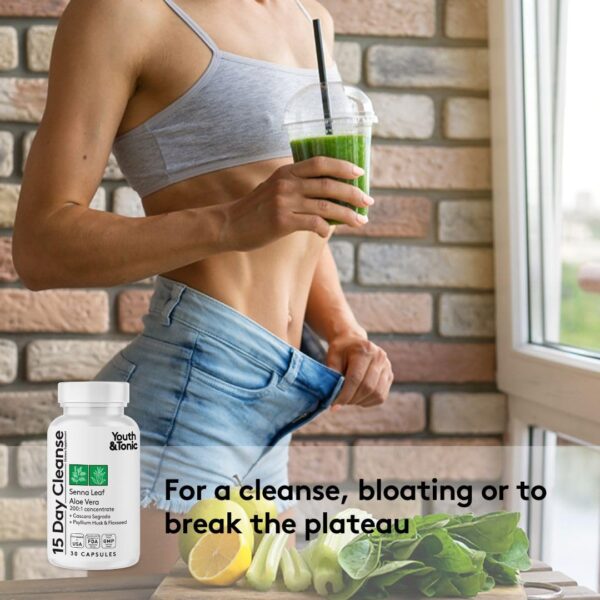 Paquete conjunto de 3 frascos para detox y limpieza de colon