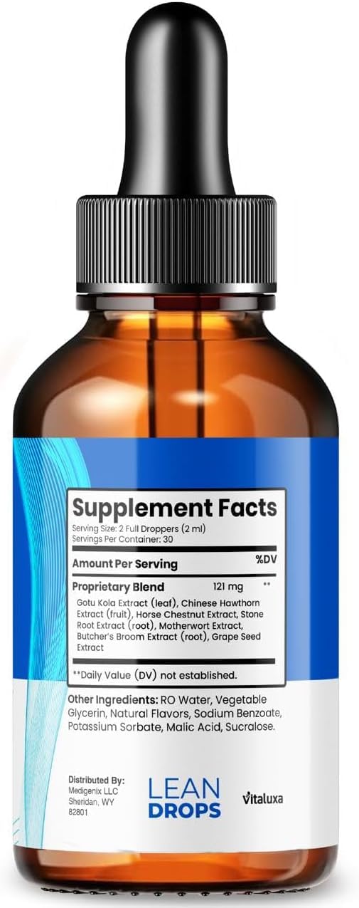 Cierre de frasco Lean Drops mezcla de sal rosa premium