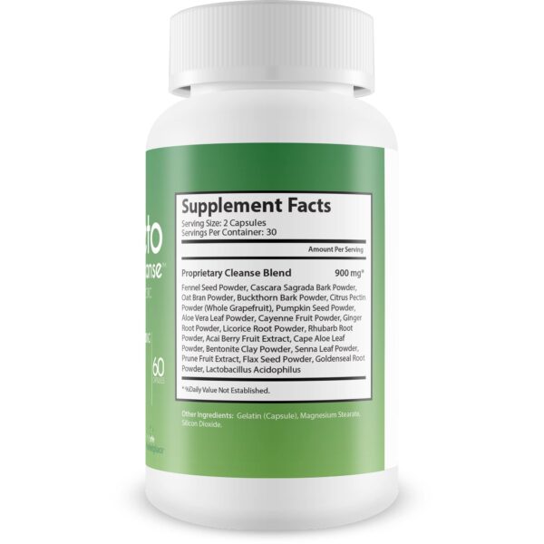 Pro Via Keto Cleanse frasco suplementario natural