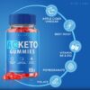 Etiqueta y detalles gomitas AC Keto rize labs 180 unidades