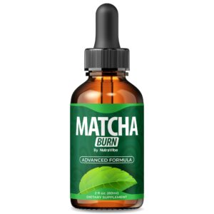 Version 1.0.0 Frente de la botella Matcha Burn Drops