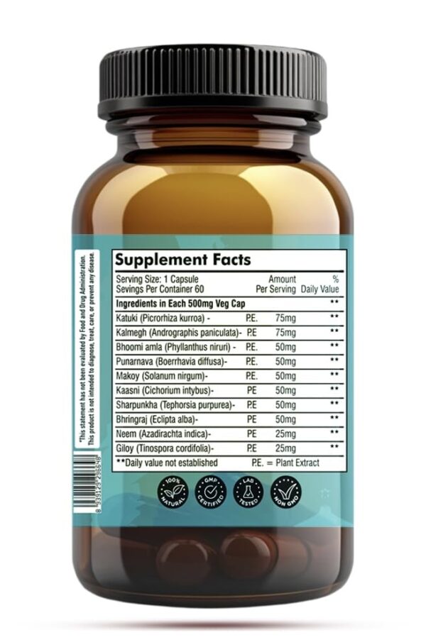 Frasco de Twisty Herb Livara y etiqueta