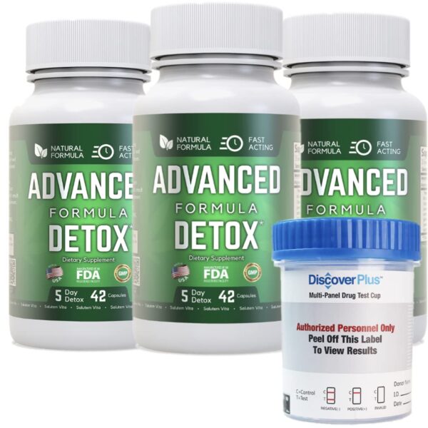 Salutem Vita fórmula avanzada detox 126 cápsulas y taza prueba