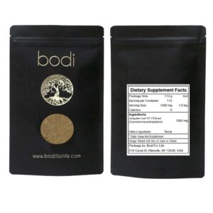 bodi polvo extracto de hoja de Jiaogulan 10 a 1 4oz