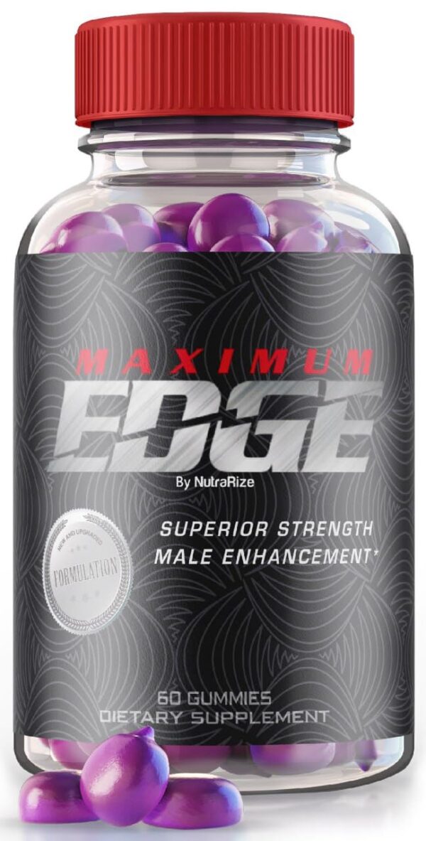 Maximum Edge gomitas suplemento para bienestar masculino 60 unidades