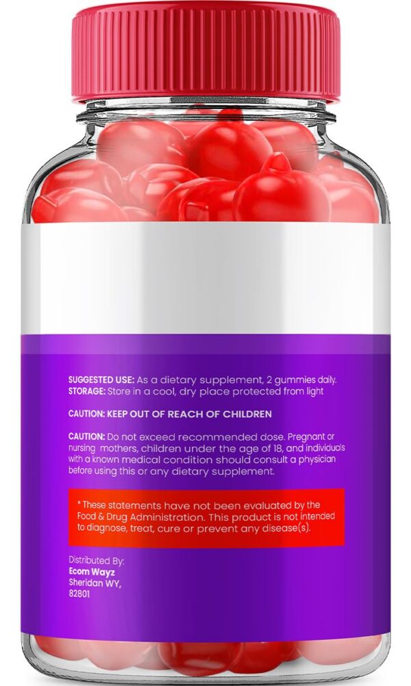 Detalle de gominola única KetoGlow vinagre de manzana ACV