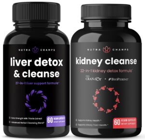 Version 1.0.0 Paquete cápsulas limpieza hígado y riñones NutraChamps caja