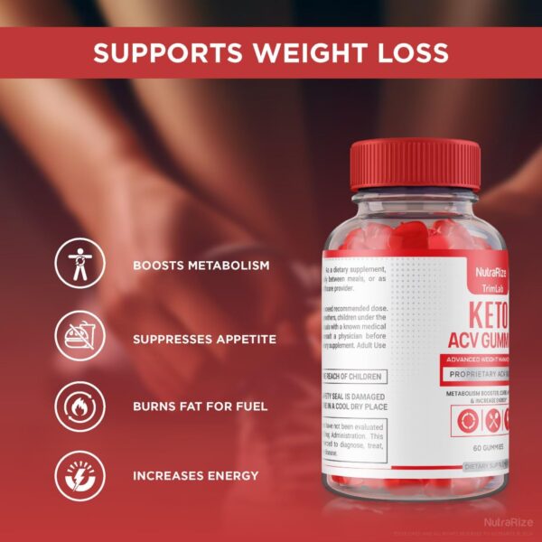 Gomitas Trimlab vinagre manzana keto para quema grasa