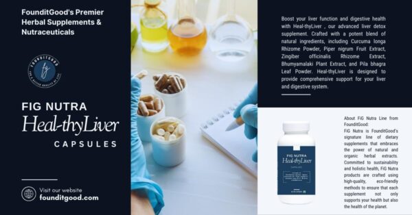 FiG Nutra Heal~thyLiver caja del suplemento hepático