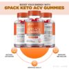 Empaque frontal rize labs 6 pack gomitas keto