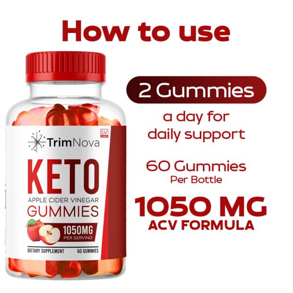 Suplemento TrimNova Keto ACV livorka 1050mg