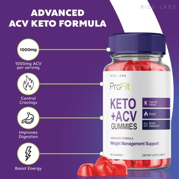 frascos gomitas profit keto acv dieta saludable