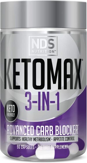 Keto-Max NDS Nutrition cápsulas suplemento 3 en 1