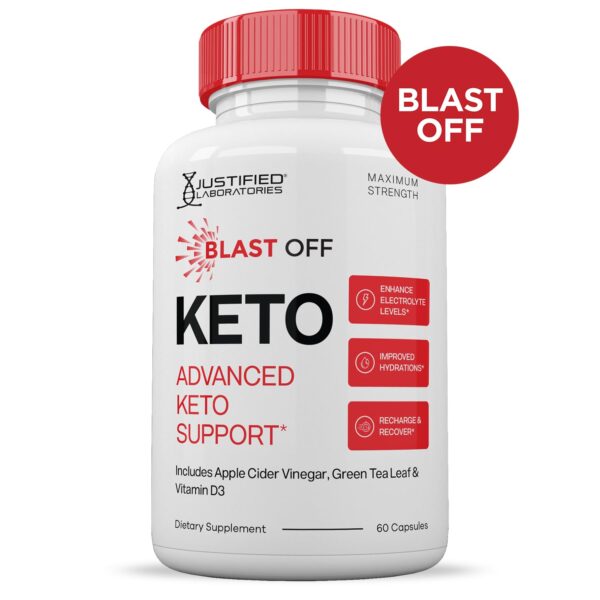 Cápsulas Blast Off Keto 1275mg electrolitos esenciales