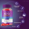 Etiqueta de suplemento Real Vita Keto ACV Gummies 180 unidades