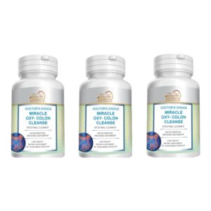 Miracle Oxy Colon Cleanse bote con cápsulas vegetarianas