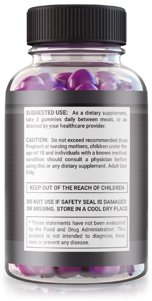 Gomitas Extreme Beast Black bienestar físico para hombres activs